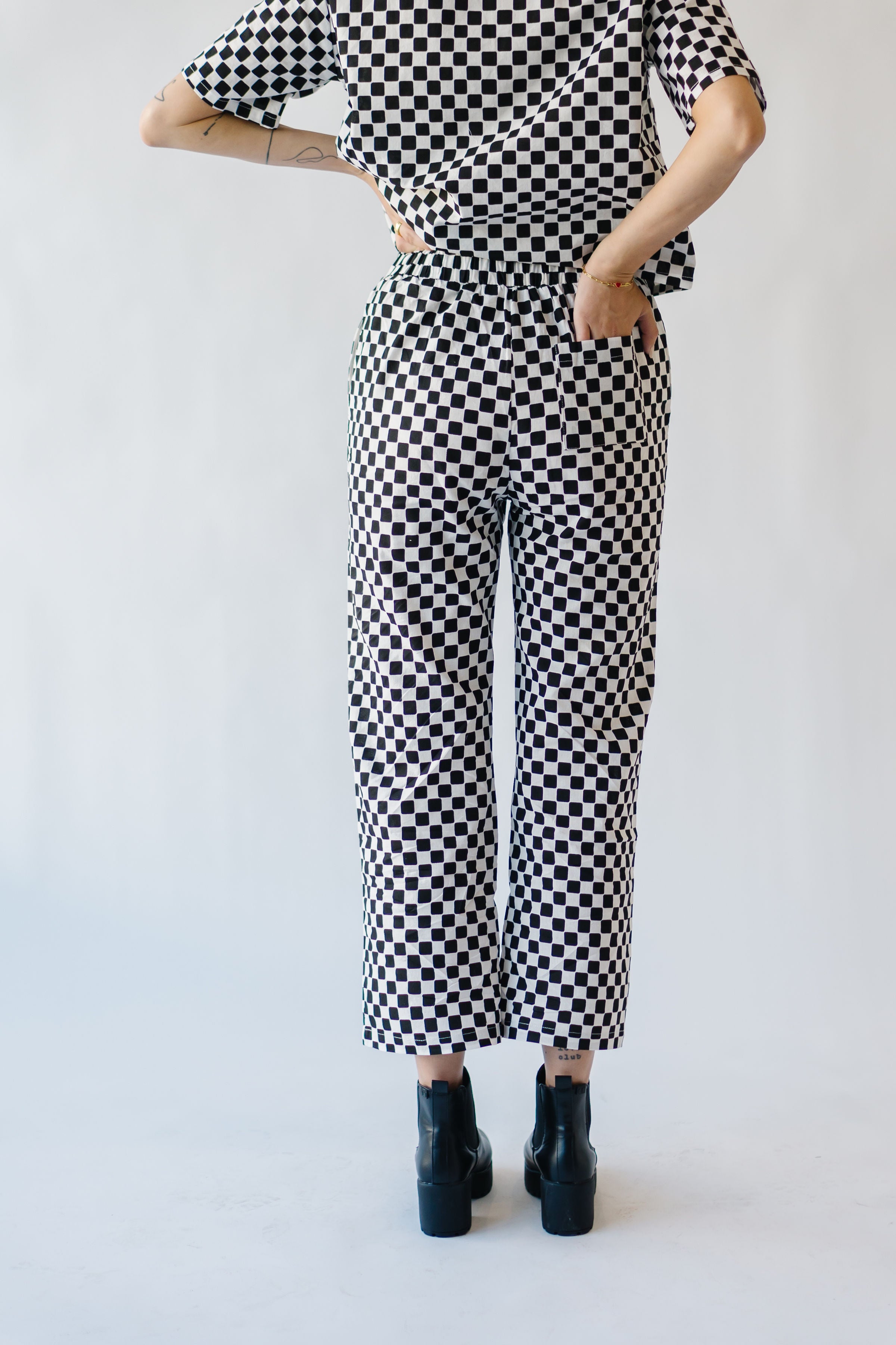 The Bryce Checkered Pants in Black – Piper & Scoot