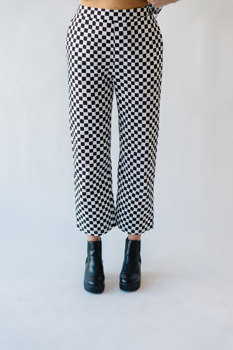 The Bryce Checkered Pants in Black – Piper & Scoot
