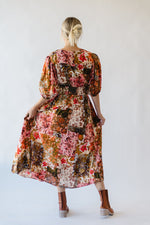 The Marlow Floral Maxi Dress in Patchwork Multi