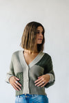 The Broman Patchwork Cardigan in Sage