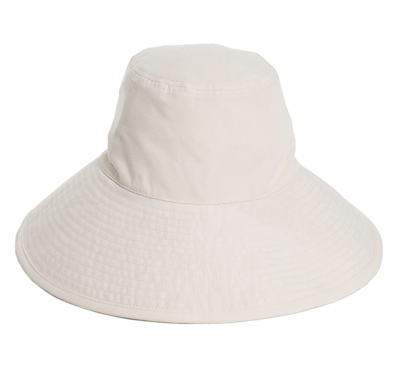 The Wide Brim Hat in Antique White