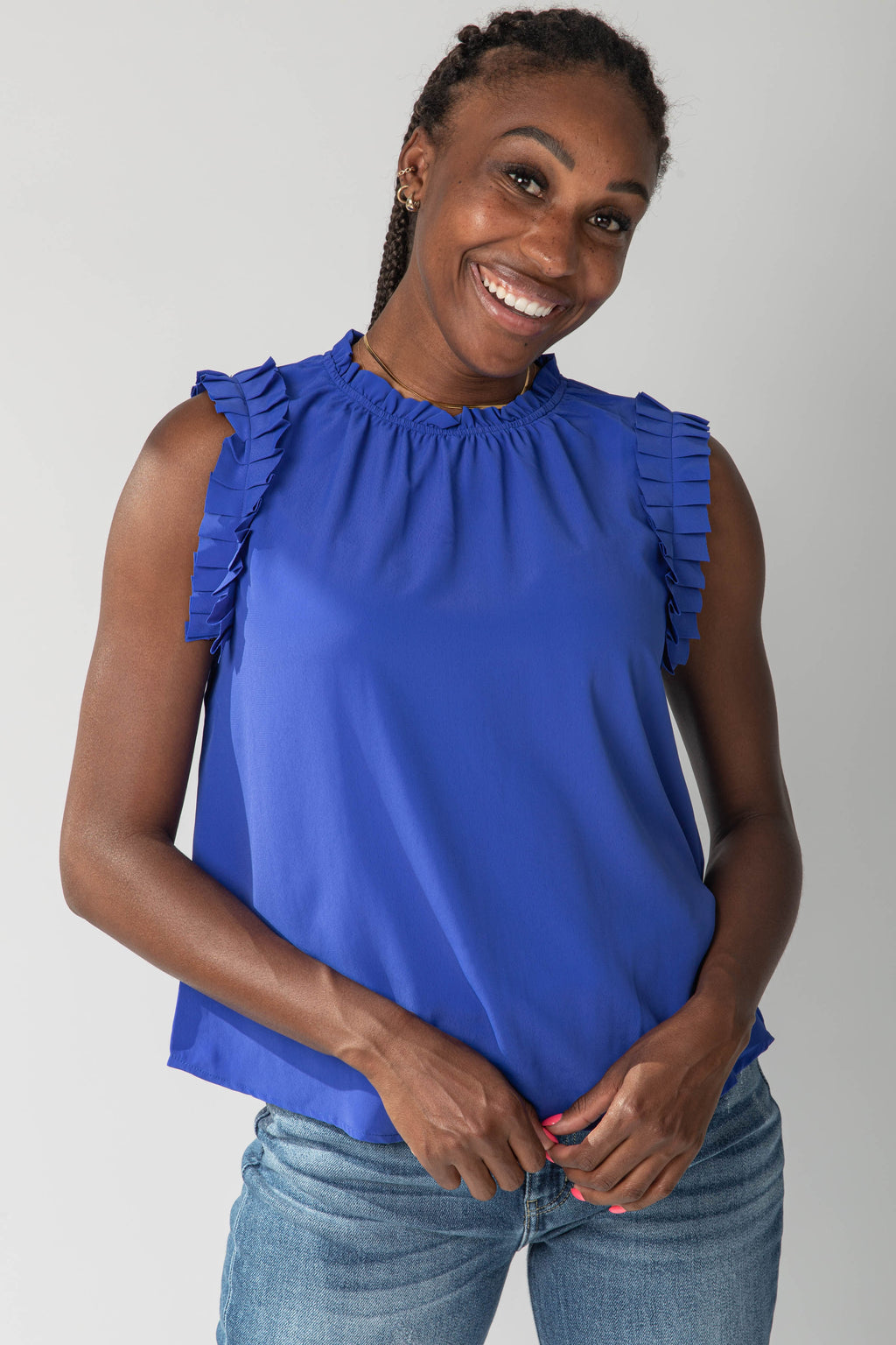 Ruffle Me Chic Top – Royal Luxe Collection