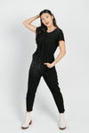 Piper & Scoot: The Bianca Cinch Jumpsuit in Black