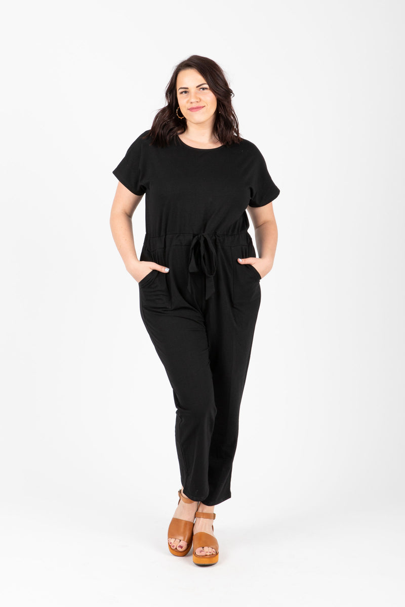 Piper & Scoot: The Bianca Cinch Jumpsuit in Black