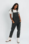 Piper & Scoot: The Truman Pocket Overalls in Charcoal, studio shoot; front view