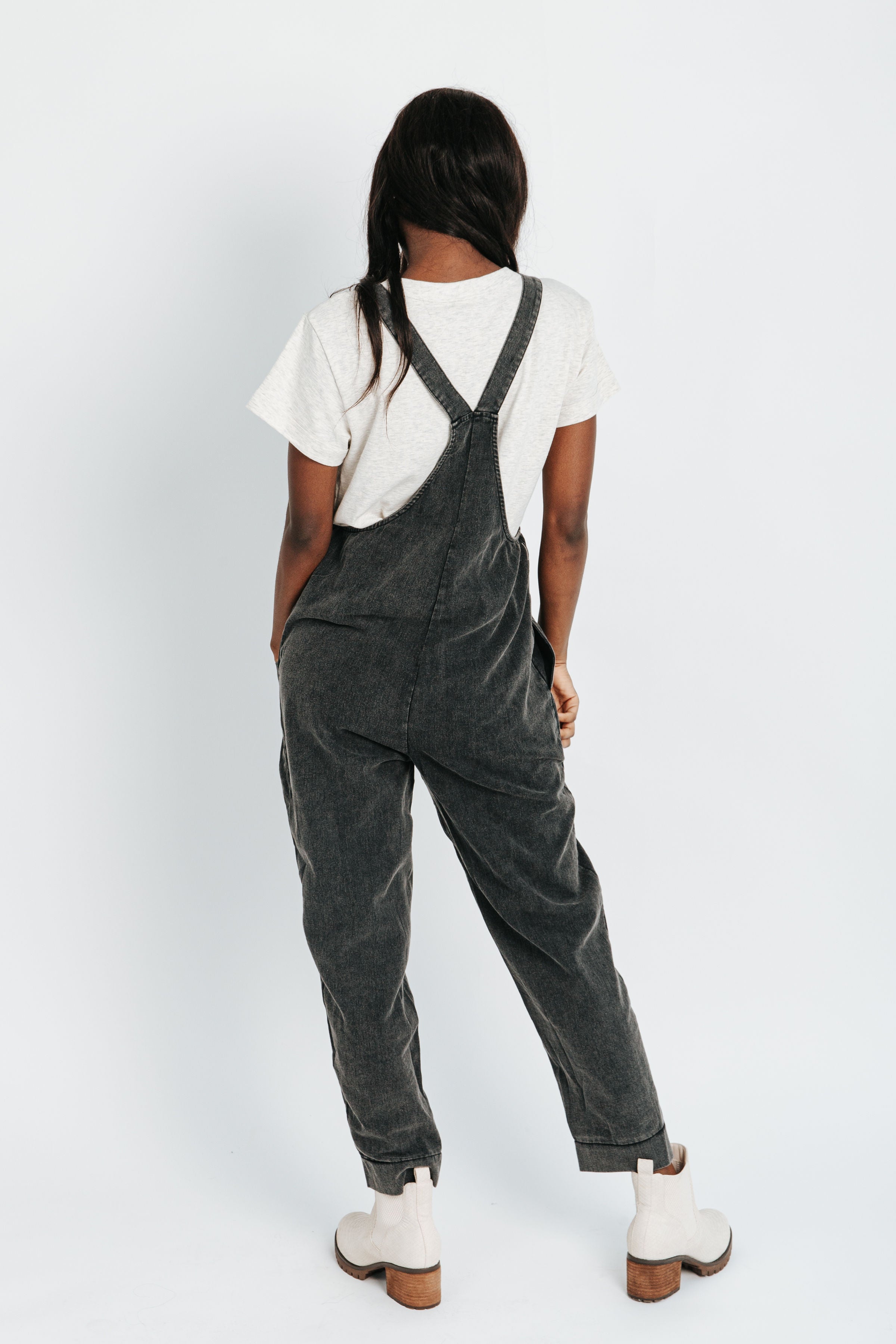 Piper & Scoot: The Truman Pocket Overalls in Charcoal