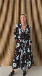 Free People: Back At It Maxi Dress in Black Combo