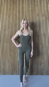 Free People: The Free Throw Onesie in Dark Olive