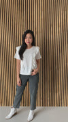 The Esmeralda Ruffle Blouse in Ivory