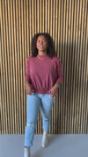 The Vonda Cinch Waist Blouse in Rust