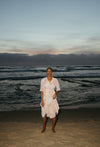 The Bremerton Floral Midi Dress in Blush