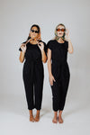 Piper & Scoot: The Bianca Cinch Jumpsuit in Black