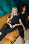 Piper & Scoot: The Bianca Cinch Jumpsuit in Black